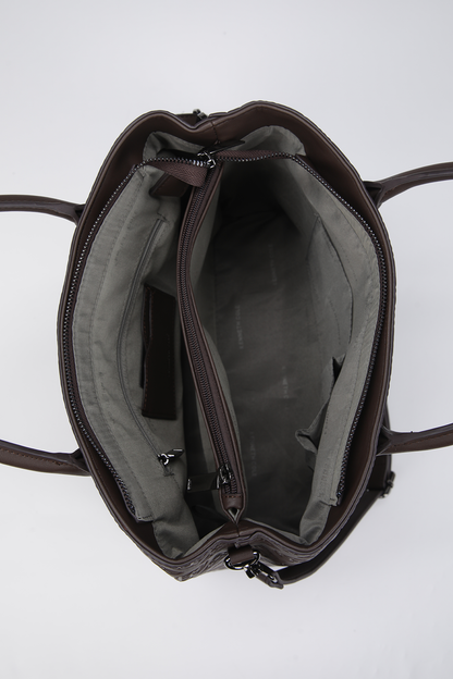 Faux Leather Shoulder Bag