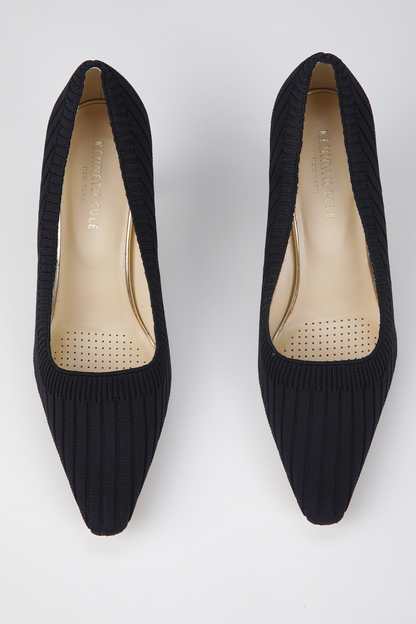 Pointed-Toe Knitted Heels