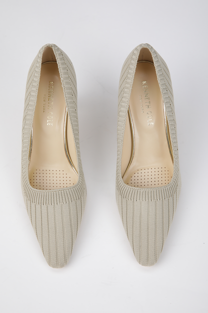 Pointed-Toe Knitted Heels