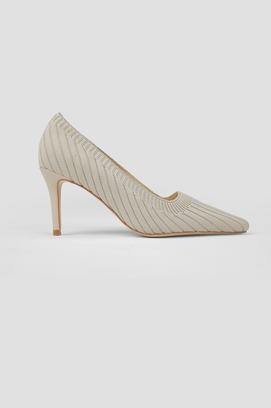 Pointed Toe Knitted Heels