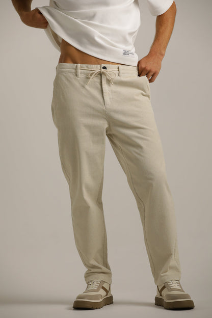 Corduroy Pants With Drawstring