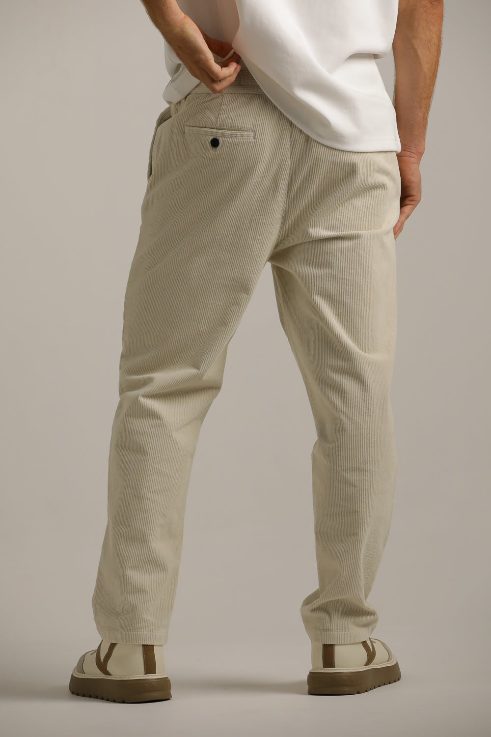 Corduroy Pants With Drawstring
