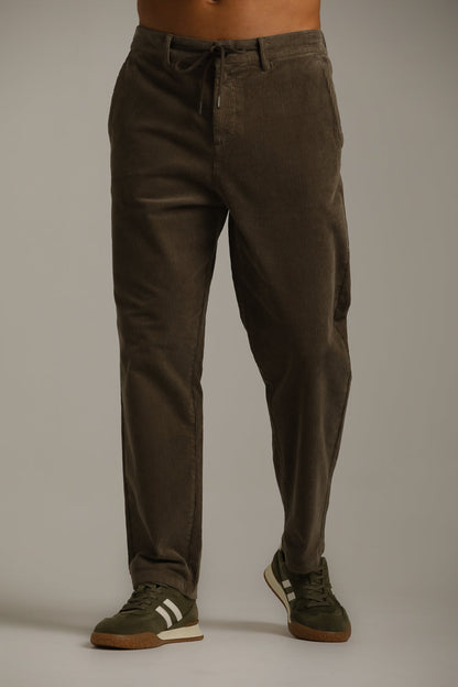 Corduroy Pants With Drawstring