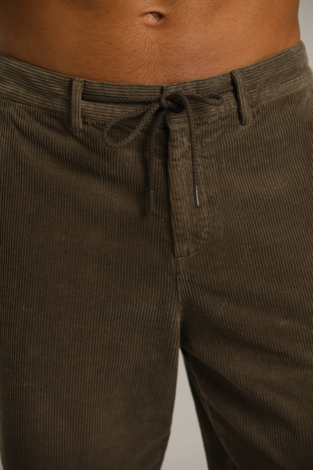 Corduroy Pants With Drawstring