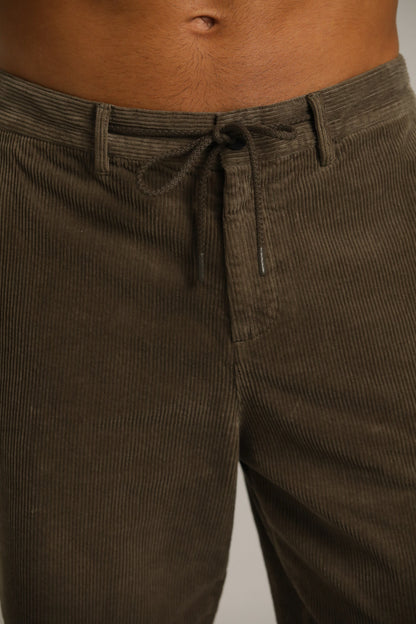 Corduroy Pants With Drawstring