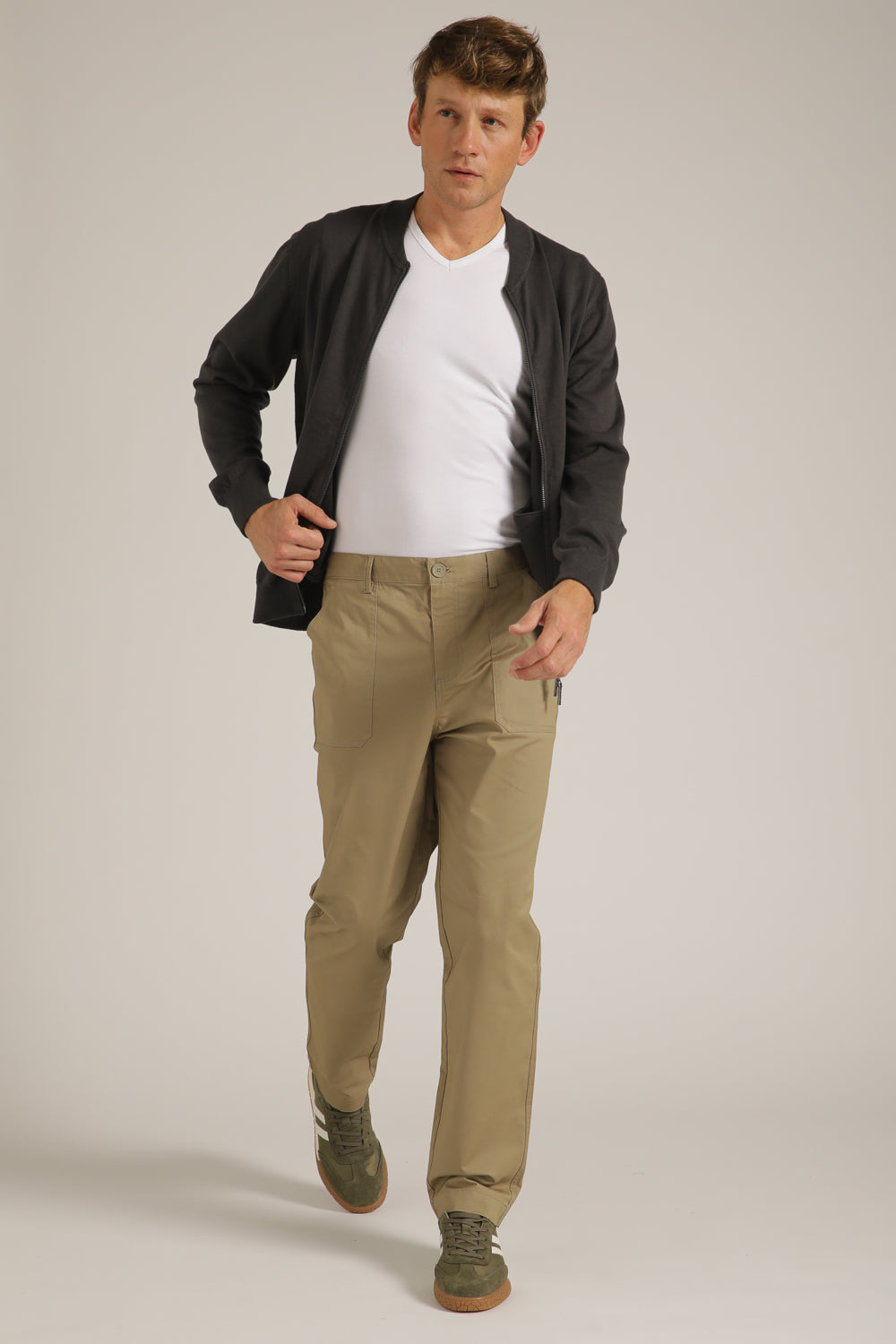 Twill Straight Pants