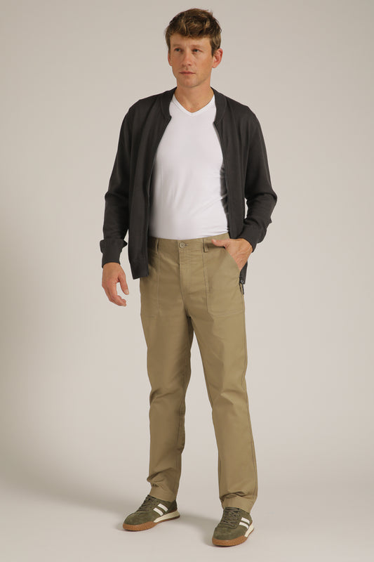 Twill Straight Pants