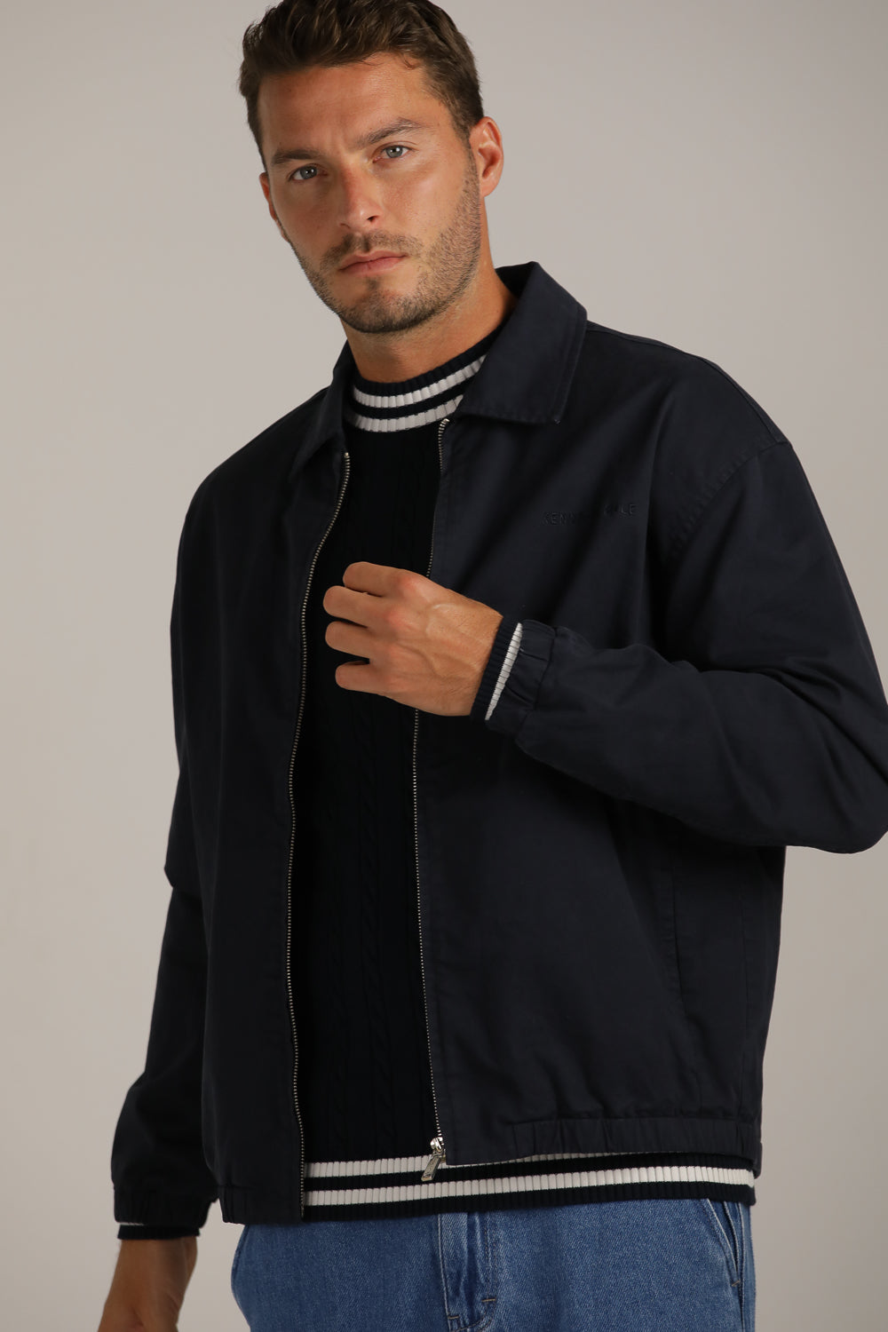 Oversized Jacket In Washed Look