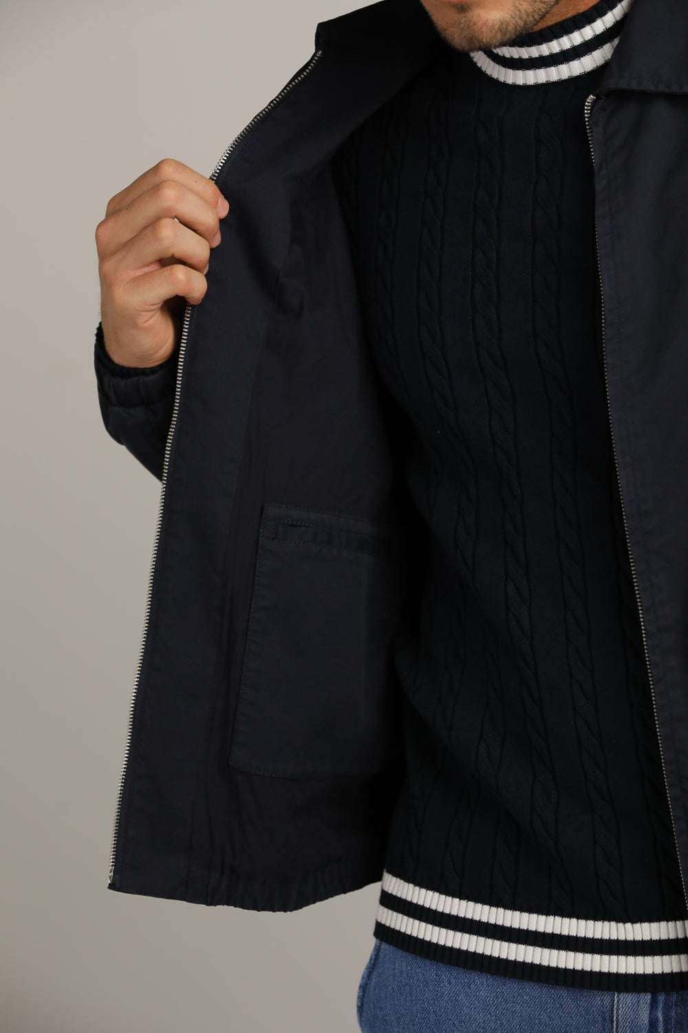 Oversized Jacket In Washed Look