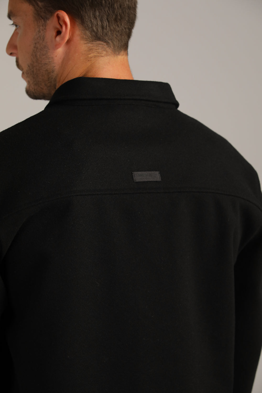 Straight Loose-Fit Overshirt With Button Closure