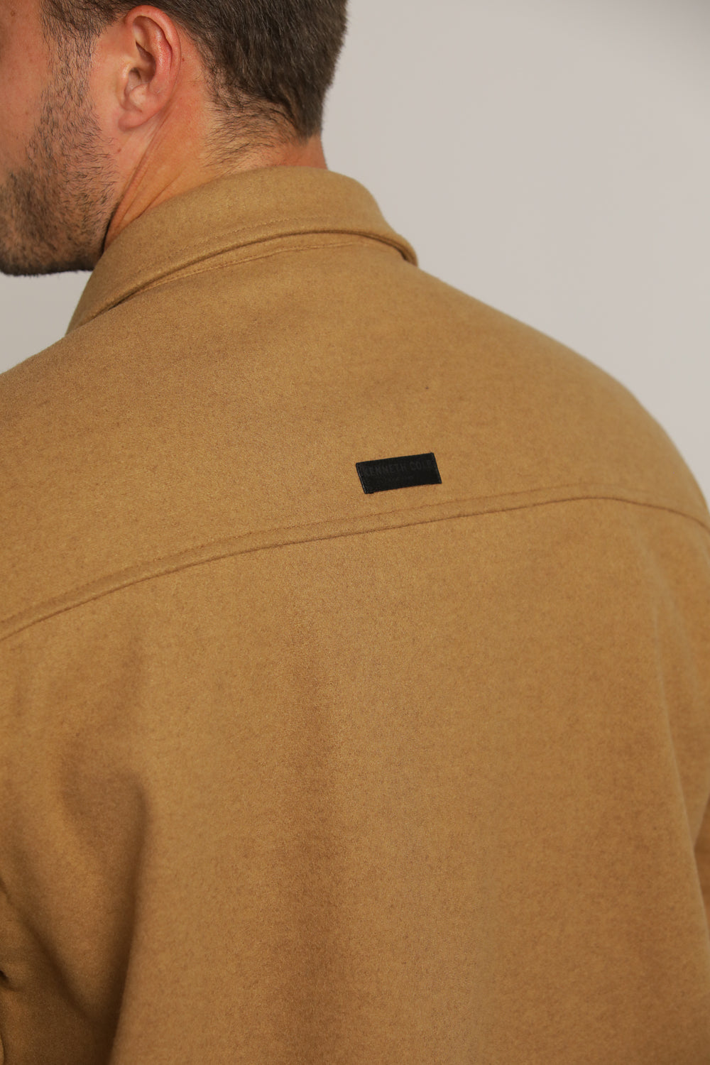 Straight Loose-Fit Overshirt With Button Closure