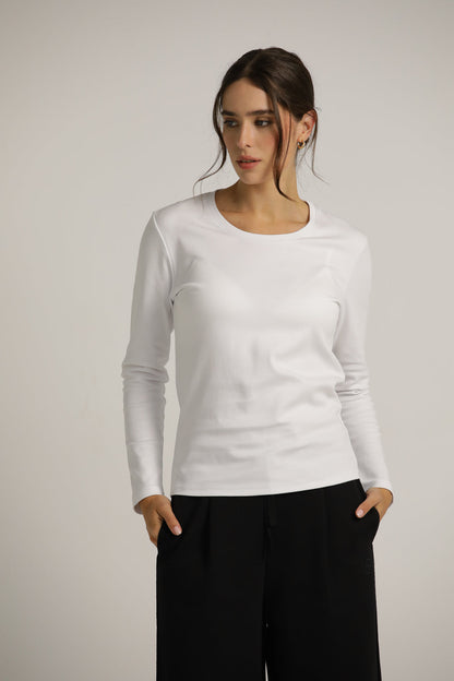 Long-Sleeve Crew-Neck T-Shirt