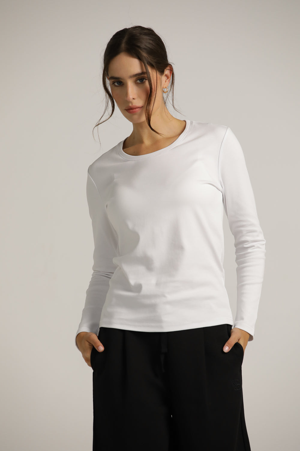 Long-Sleeve Crew-Neck T-Shirt