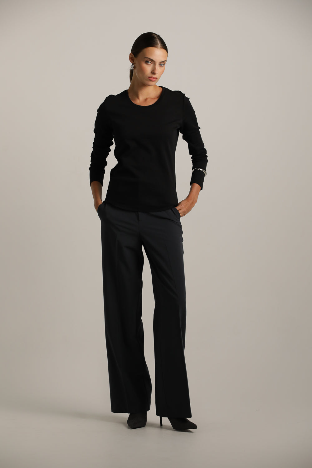 Long-Sleeve Crew-Neck T-Shirt