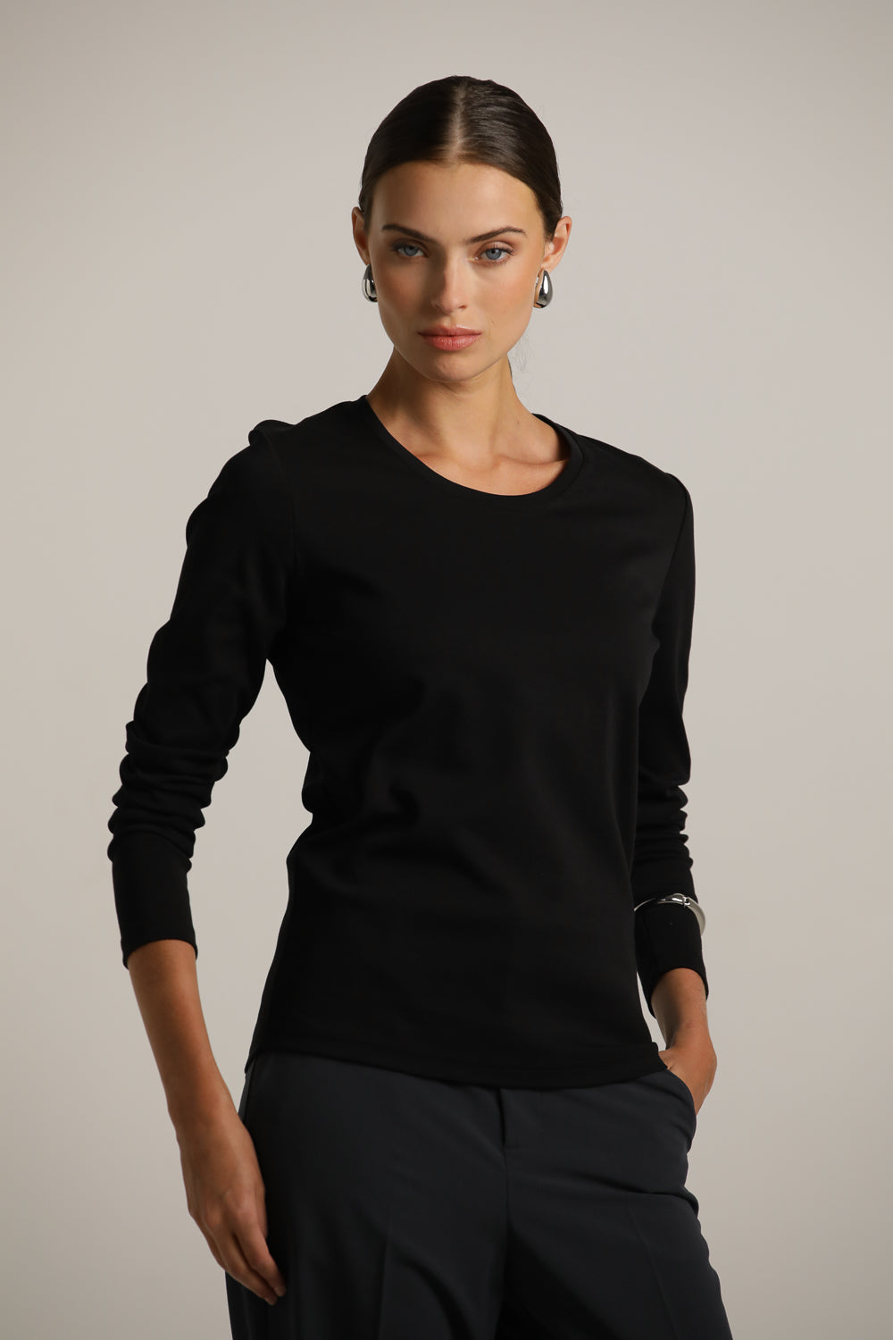 Long-Sleeve Crew-Neck T-Shirt