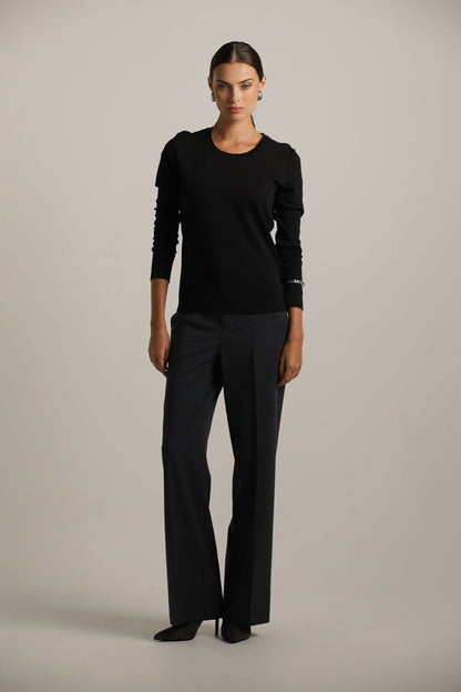 Long-Sleeve Crew-Neck T-Shirt