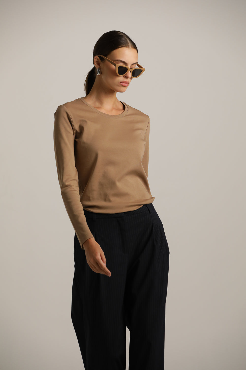 Long-Sleeve Crew-Neck T-Shirt