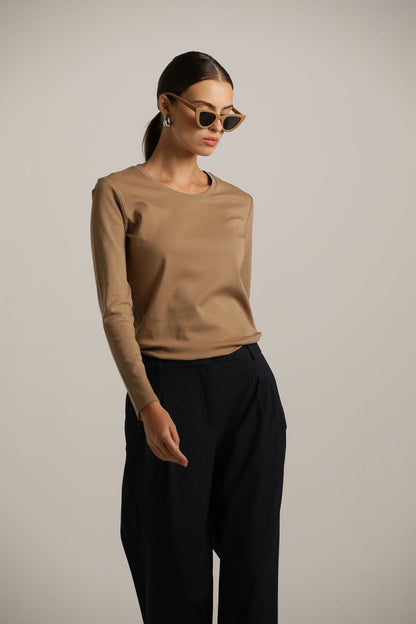 Long-Sleeve Crew-Neck T-Shirt