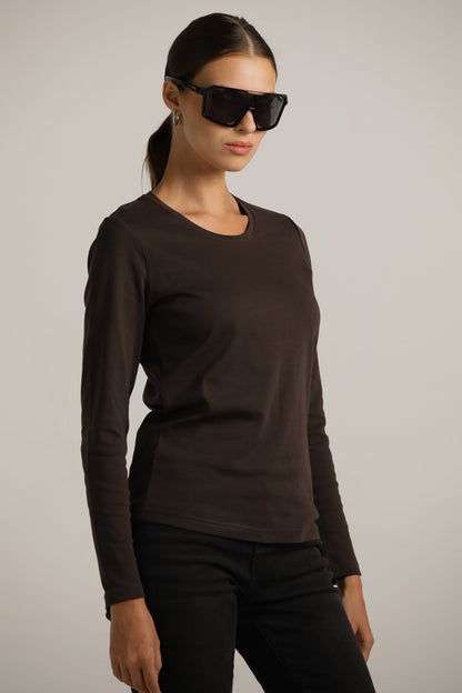 Long-Sleeve Crew-Neck T-Shirt