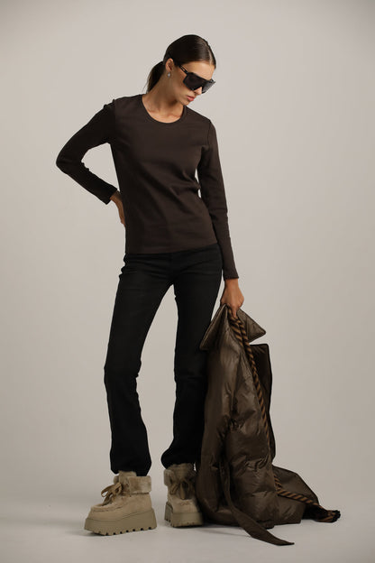 Long-Sleeve Crew-Neck T-Shirt