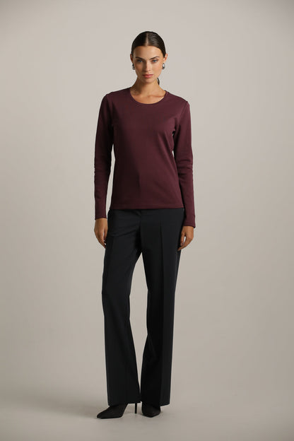 Long-Sleeve Crew-Neck T-Shirt