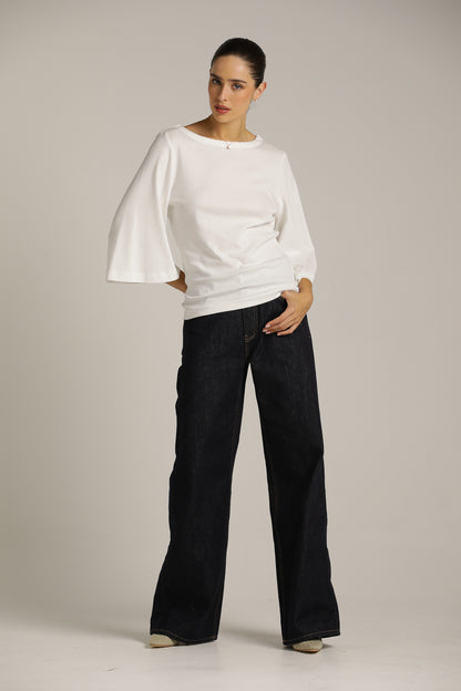 T-Shirt With Flared Sleeves