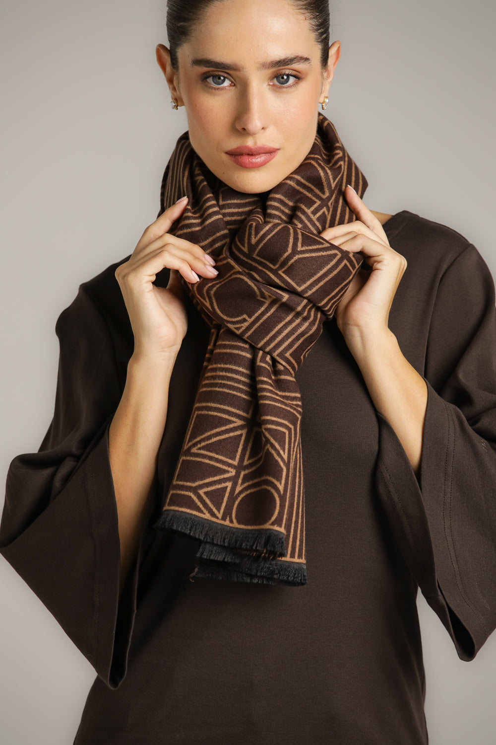 Scarf – Viscose-Polyester Blend