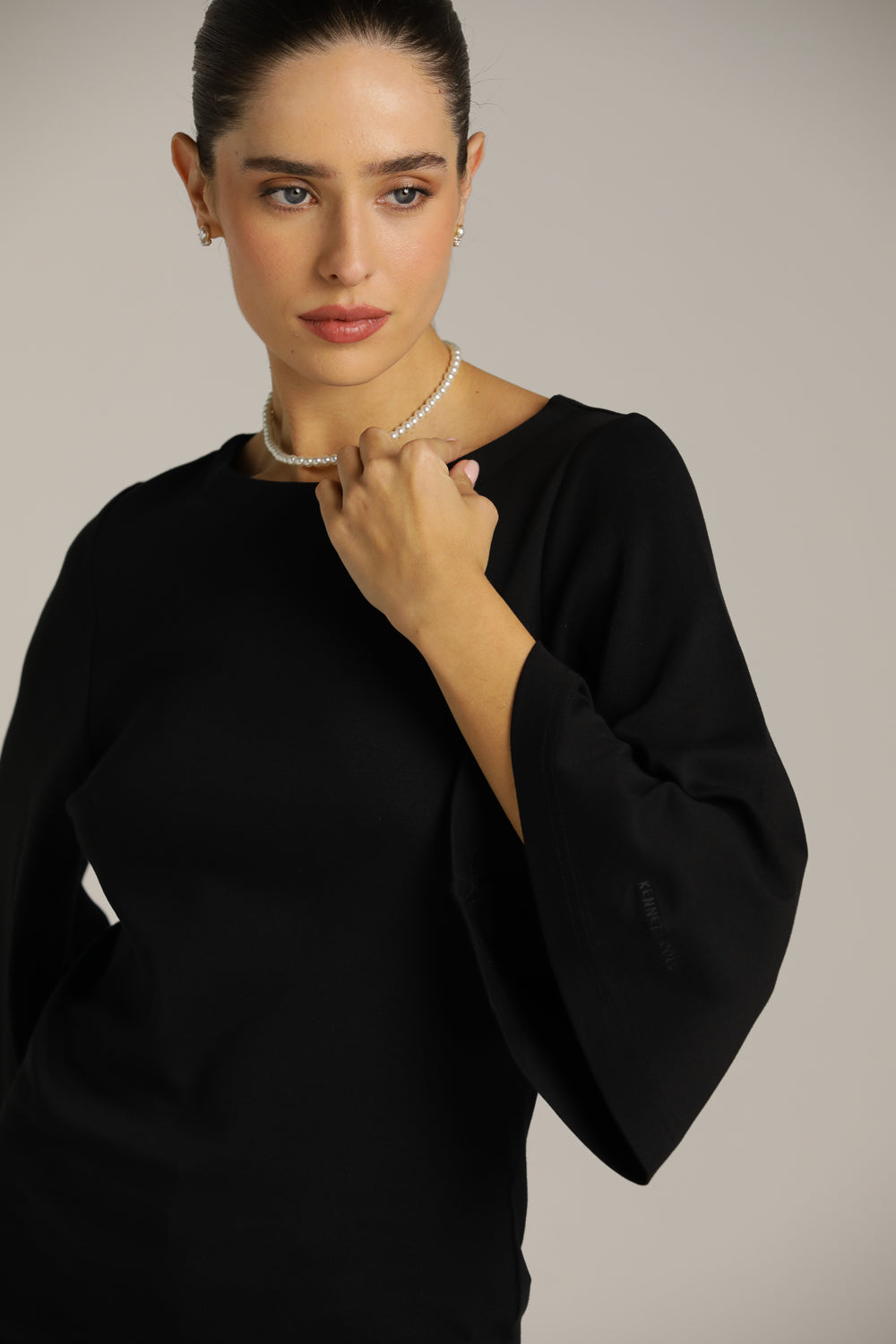 T-Shirt With Flared Sleeves