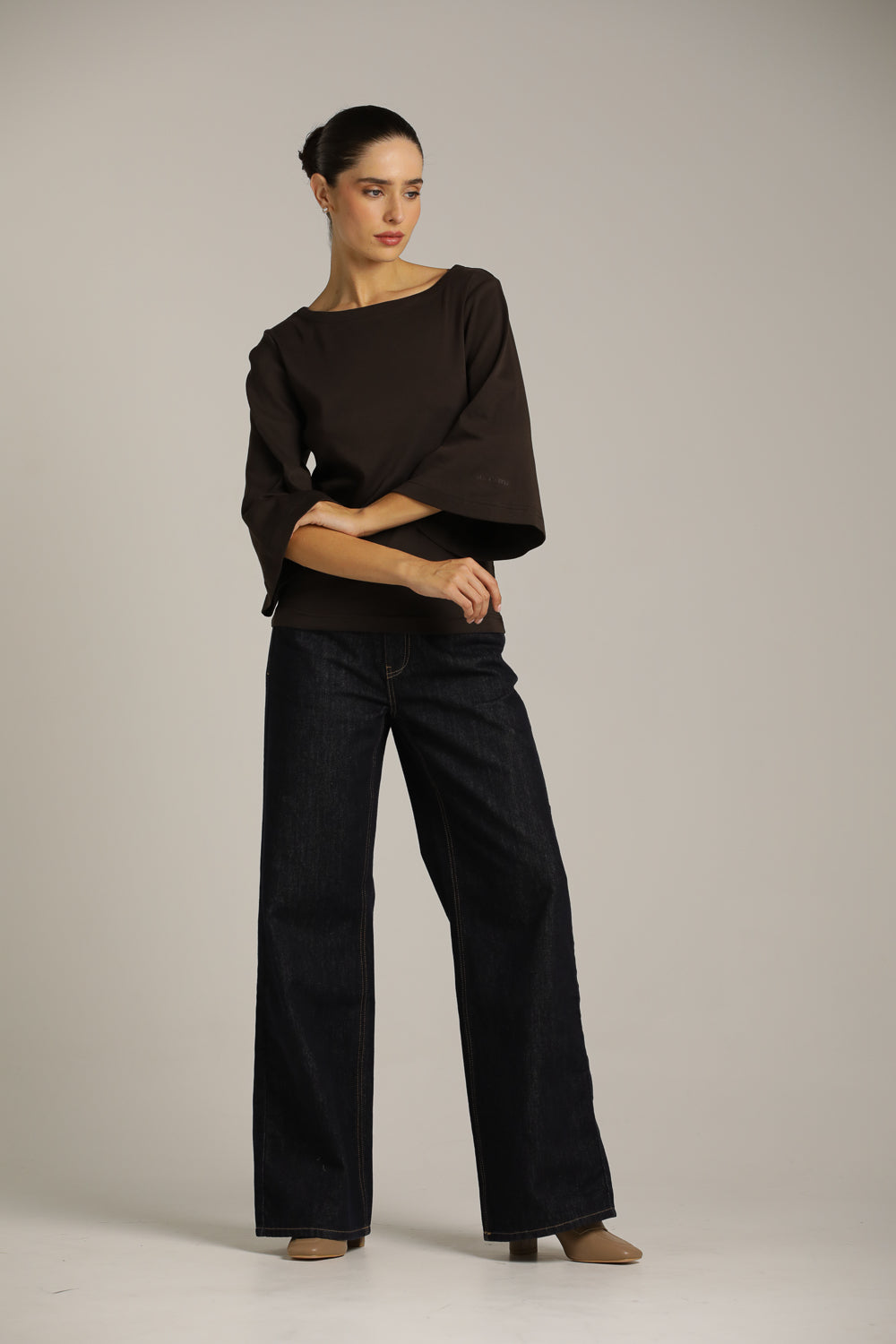 T-Shirt With Flared Sleeves
