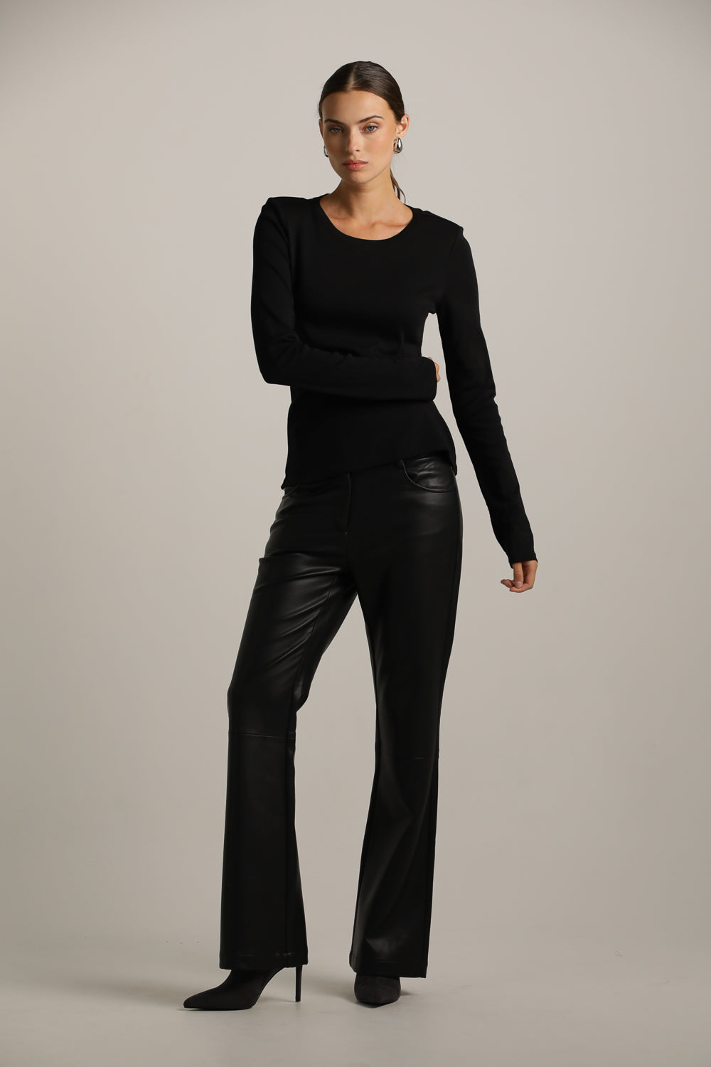 Long-Sleeve Cotton T-Shirt With Thumbholes