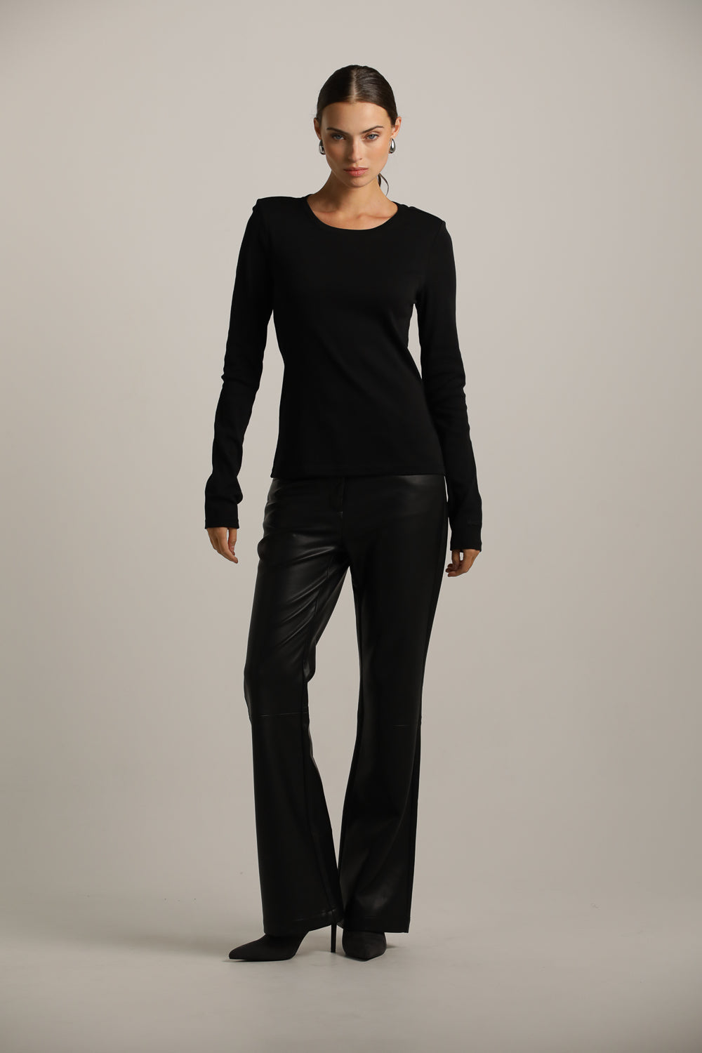 Long-Sleeve Cotton T-Shirt With Thumbholes