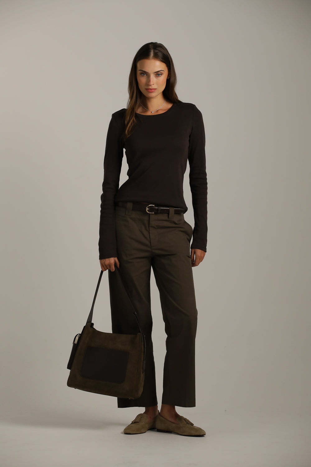 Long-Sleeve Cotton T-Shirt With Thumbholes