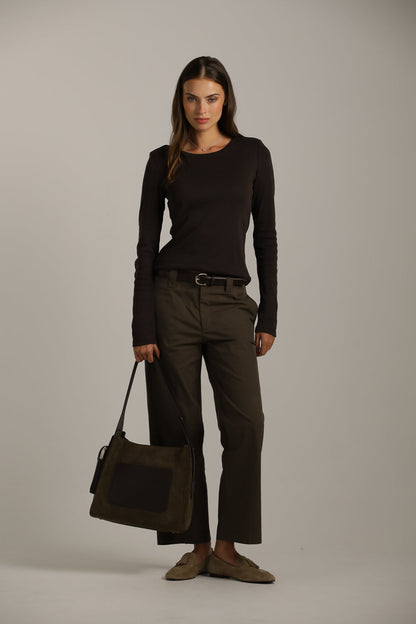 Long-Sleeve Cotton T-Shirt With Thumbholes