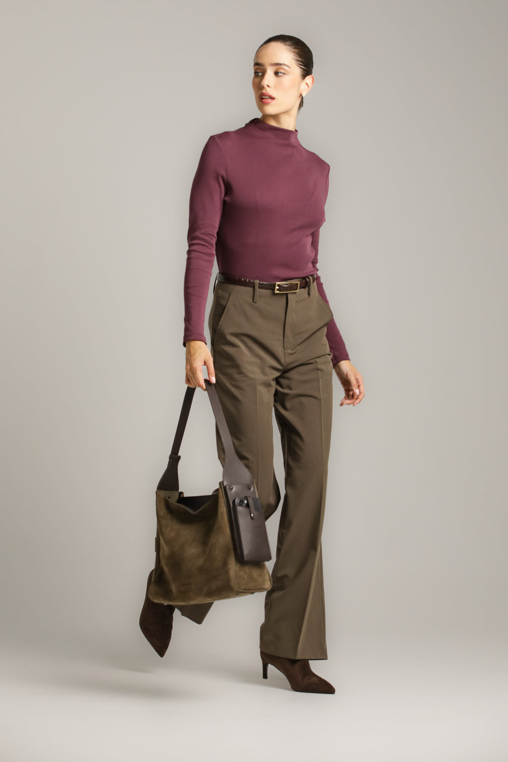 Suede Leather Tote