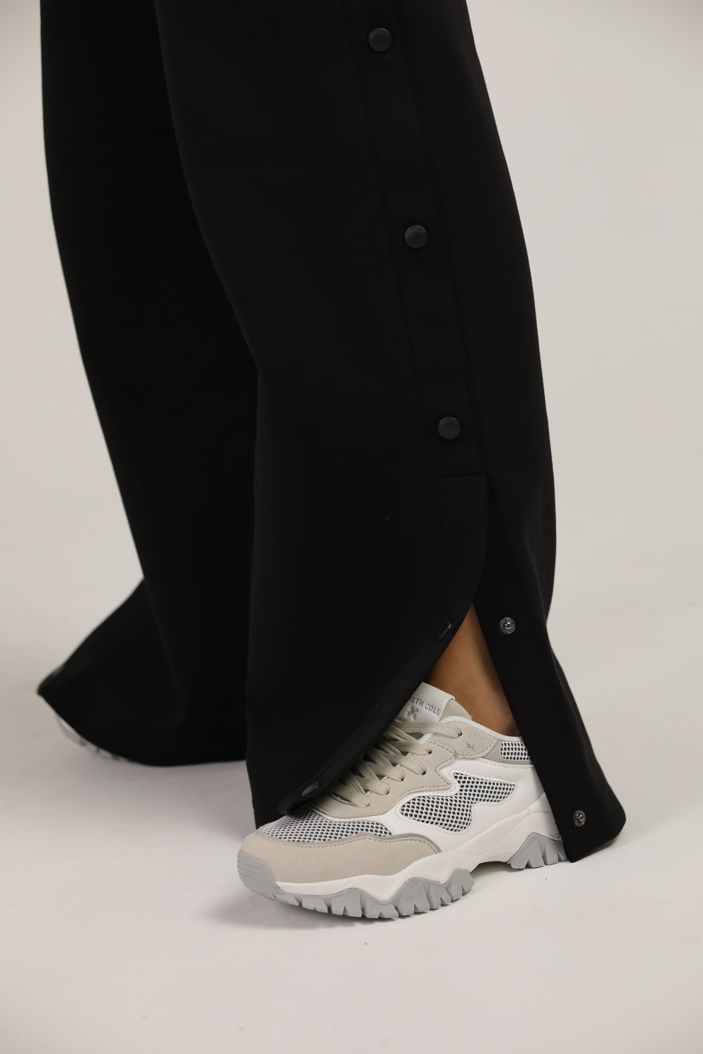 Relaxed Sweatpants With Side Leg Buttons