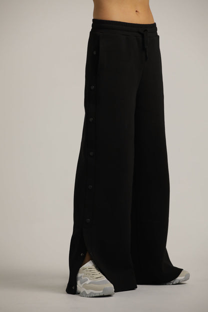 Relaxed Sweatpants With Side Leg Buttons