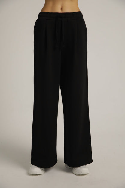 Wide-Leg Tailored Trousers