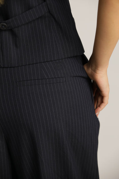 Tailored Wide-Leg Pants