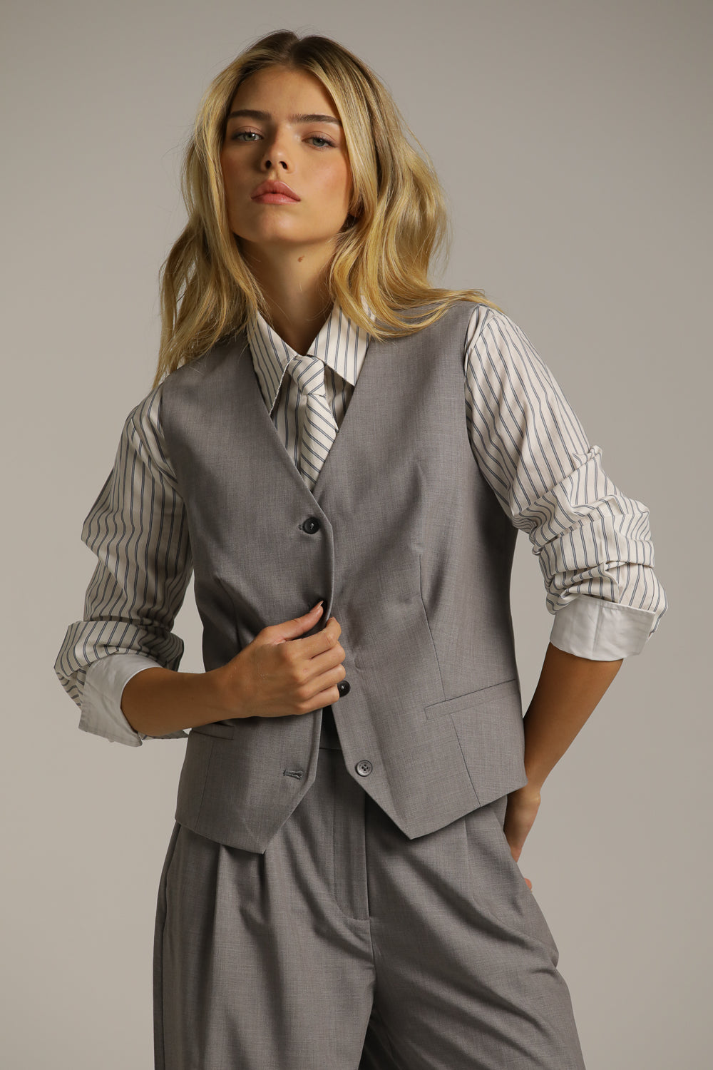 Tailored Waist-Length Vest