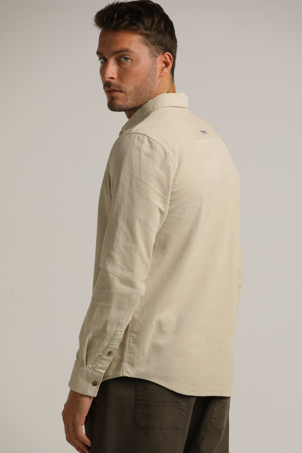 Men’S Button-Up Corduroy Shirt