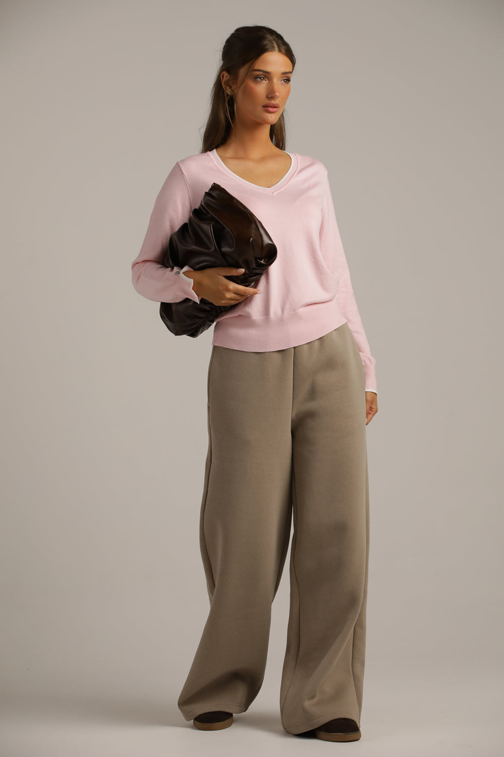 Classic Knit V-Neck Top
