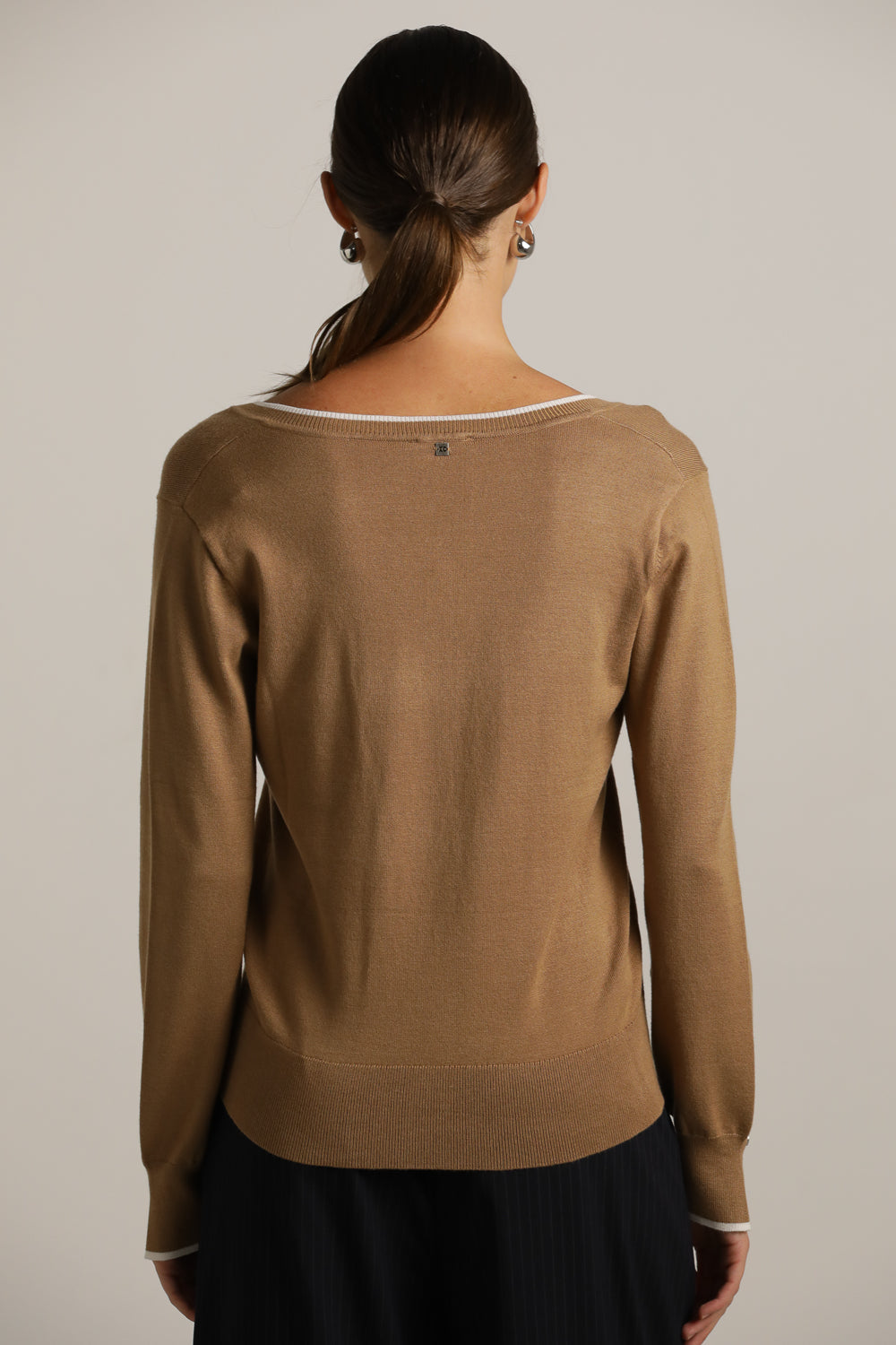 Classic Knit V-Neck Top