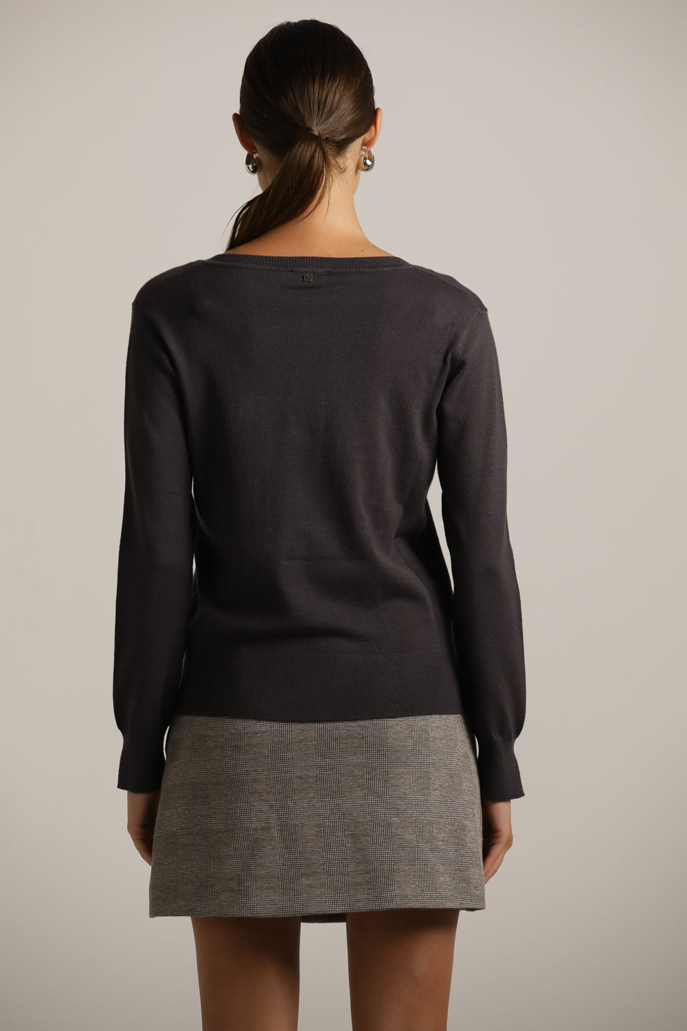 Classic Knit V-Neck Top