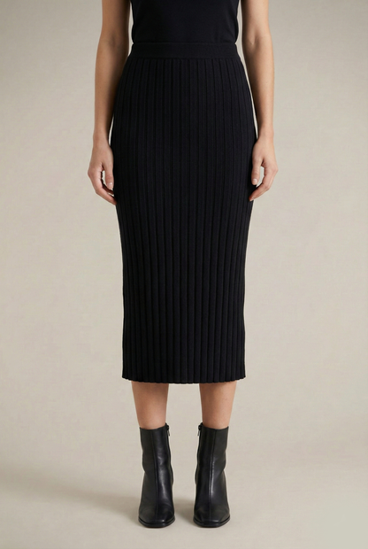 Pleated Midi Skirt
