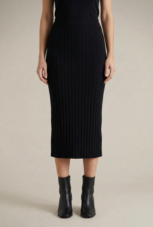 Pleated Midi Skirt