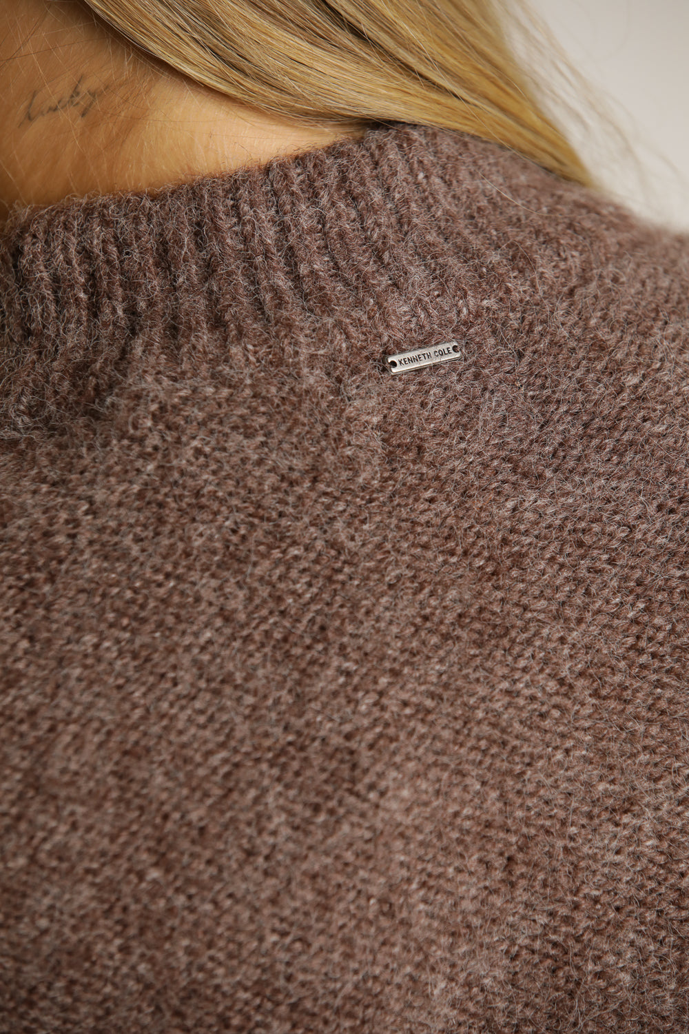 Short Wool-Blend Knit Top