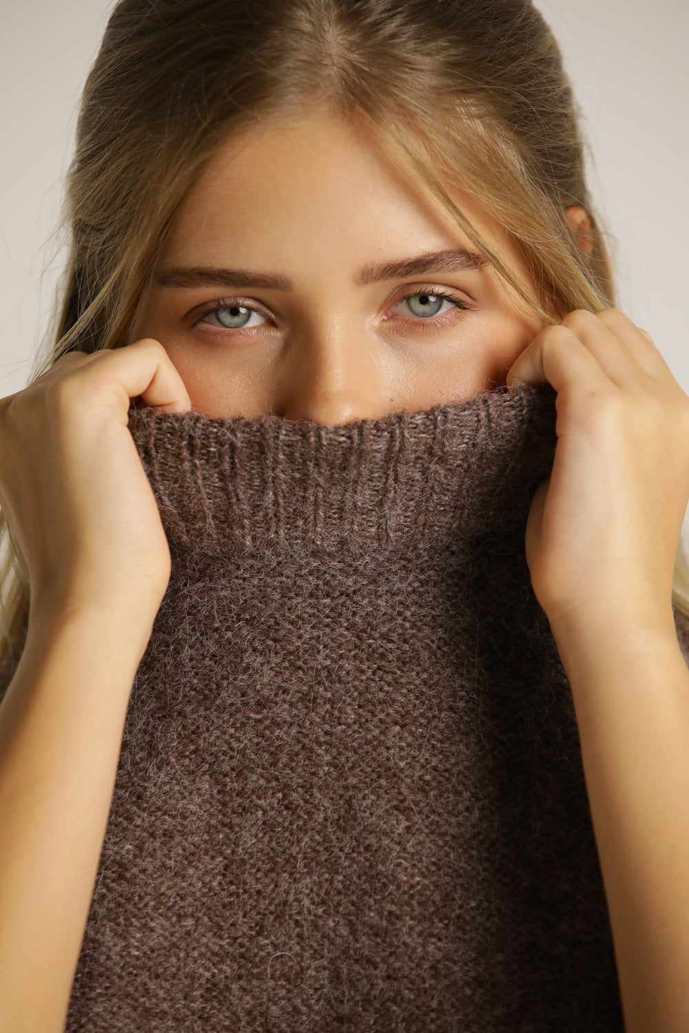 Short Wool-Blend Knit Top