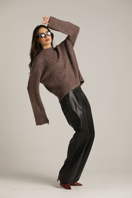 Wool-Blend Knit Top