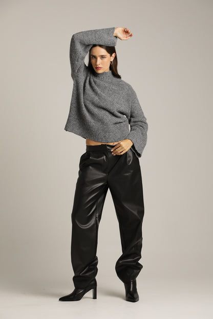 Wool-Blend Knit Top