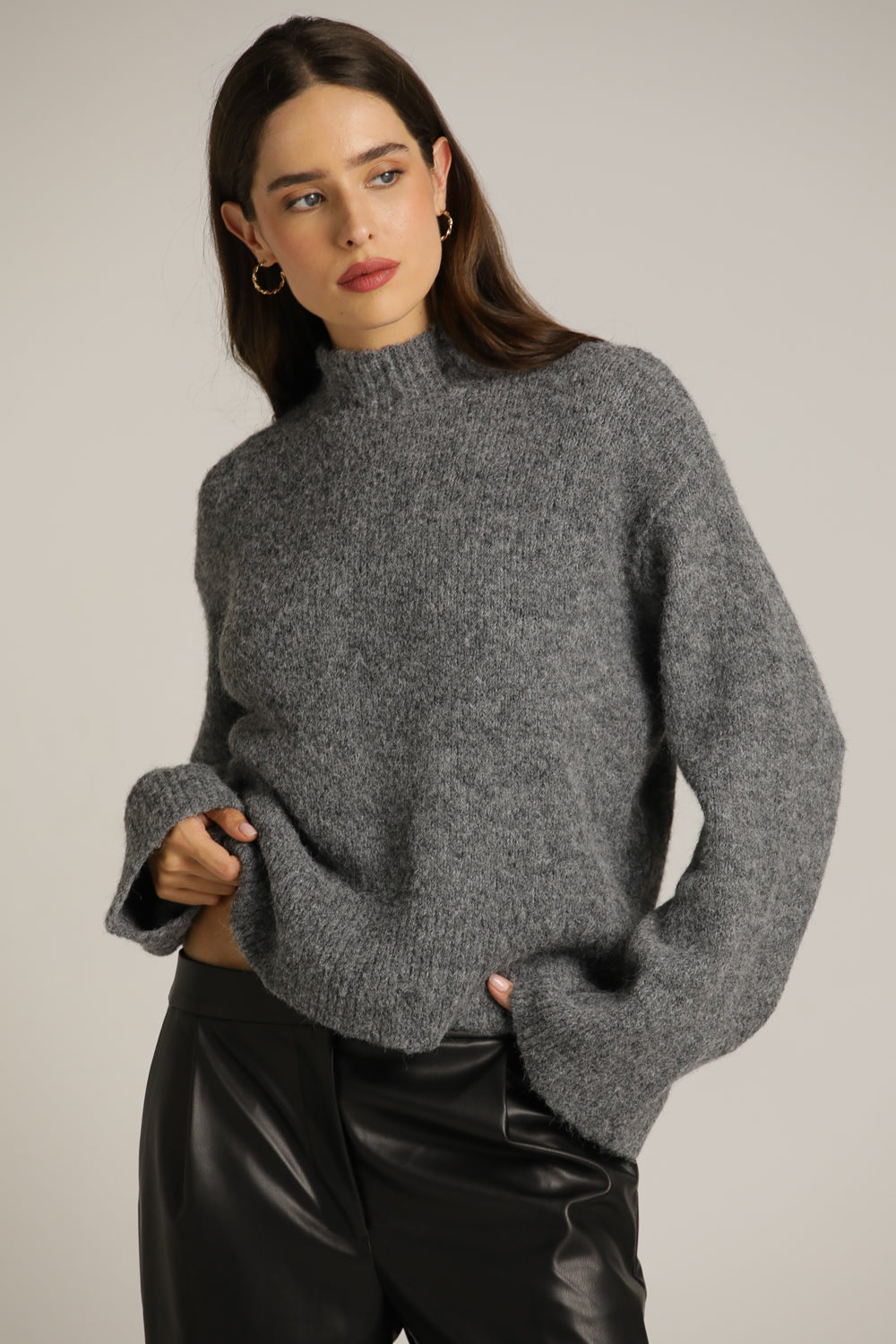 Wool-Blend Knit Top